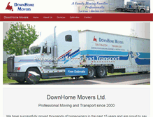 Tablet Screenshot of downhomemovers.com